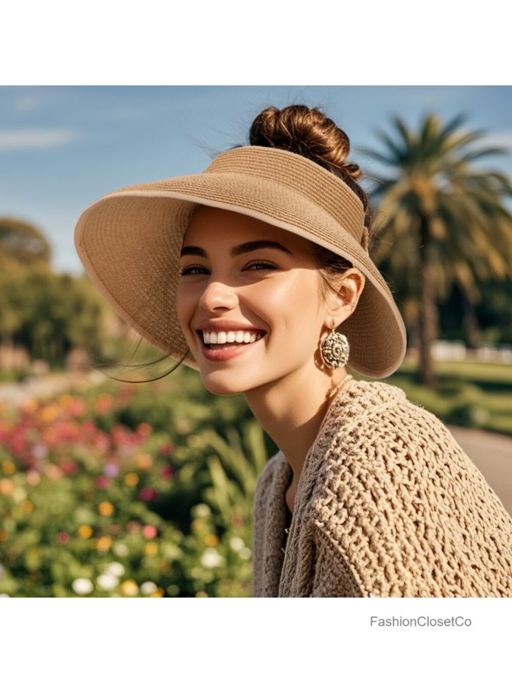 Handcrafted Paper Straw Bucket Hat with UPF 50+ Sun Protection, Foldable & - Picture 6 of 6